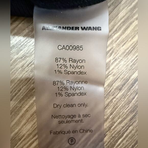 Alexander Wang Body-Con Knit Halter Dress in Black Size Medium - Picture 16 of 16